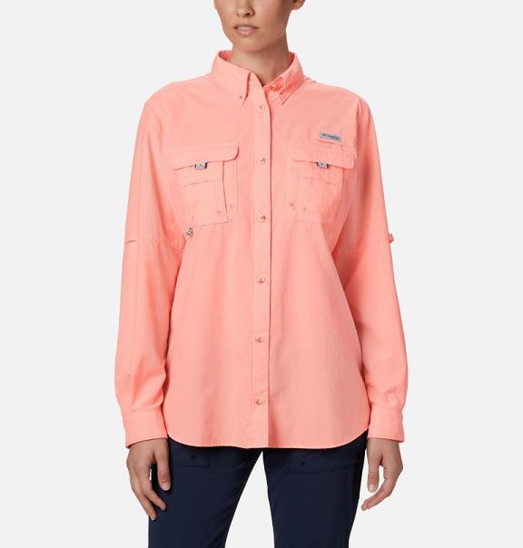 Columbia PFG Bahama Shirts Pink For Women's NZ27105 New Zealand